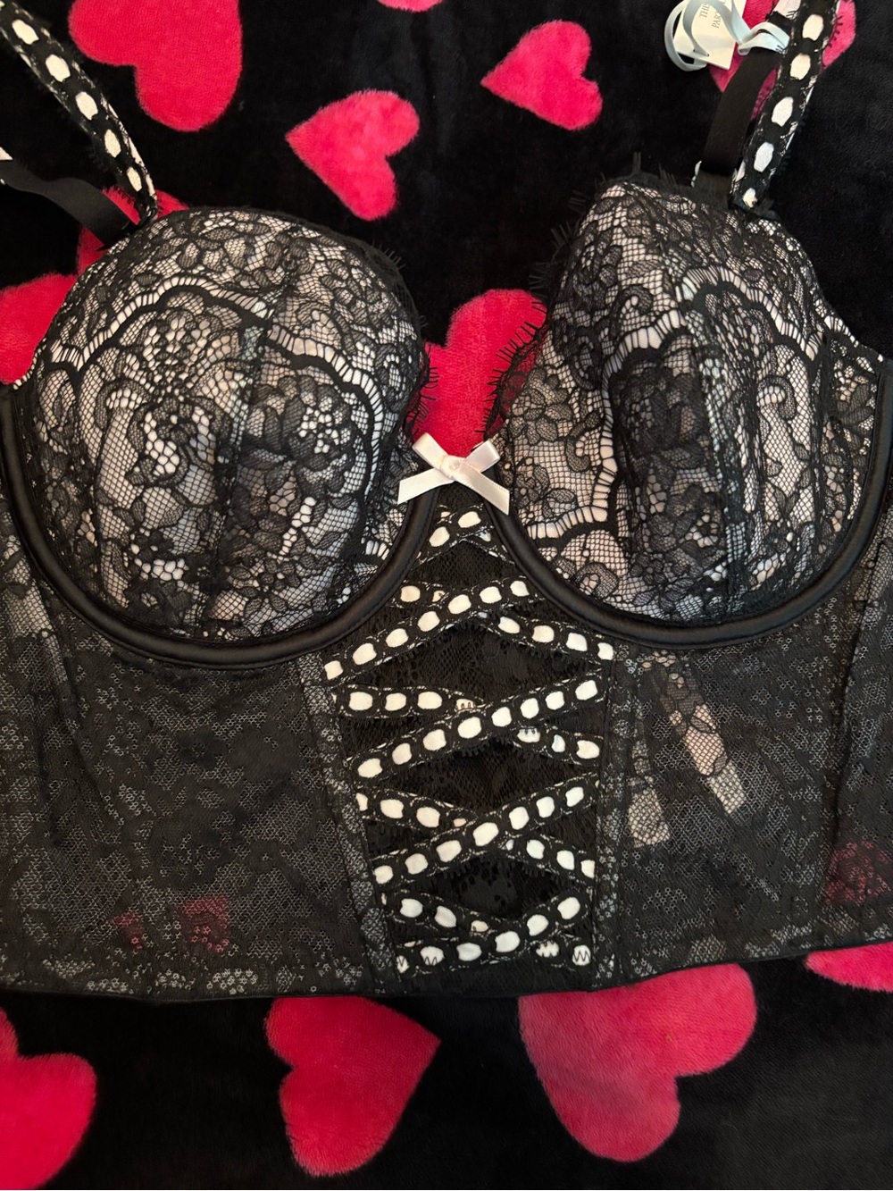 Victoria's Secret Black Corset Bra Size Large BNWT A00428 - Picture 2 of 9